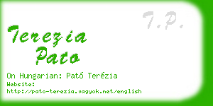 terezia pato business card